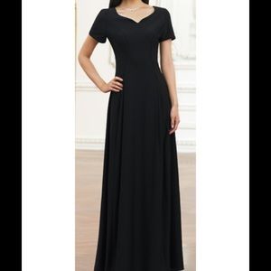 Black Cadenza Dress, concert dress, long